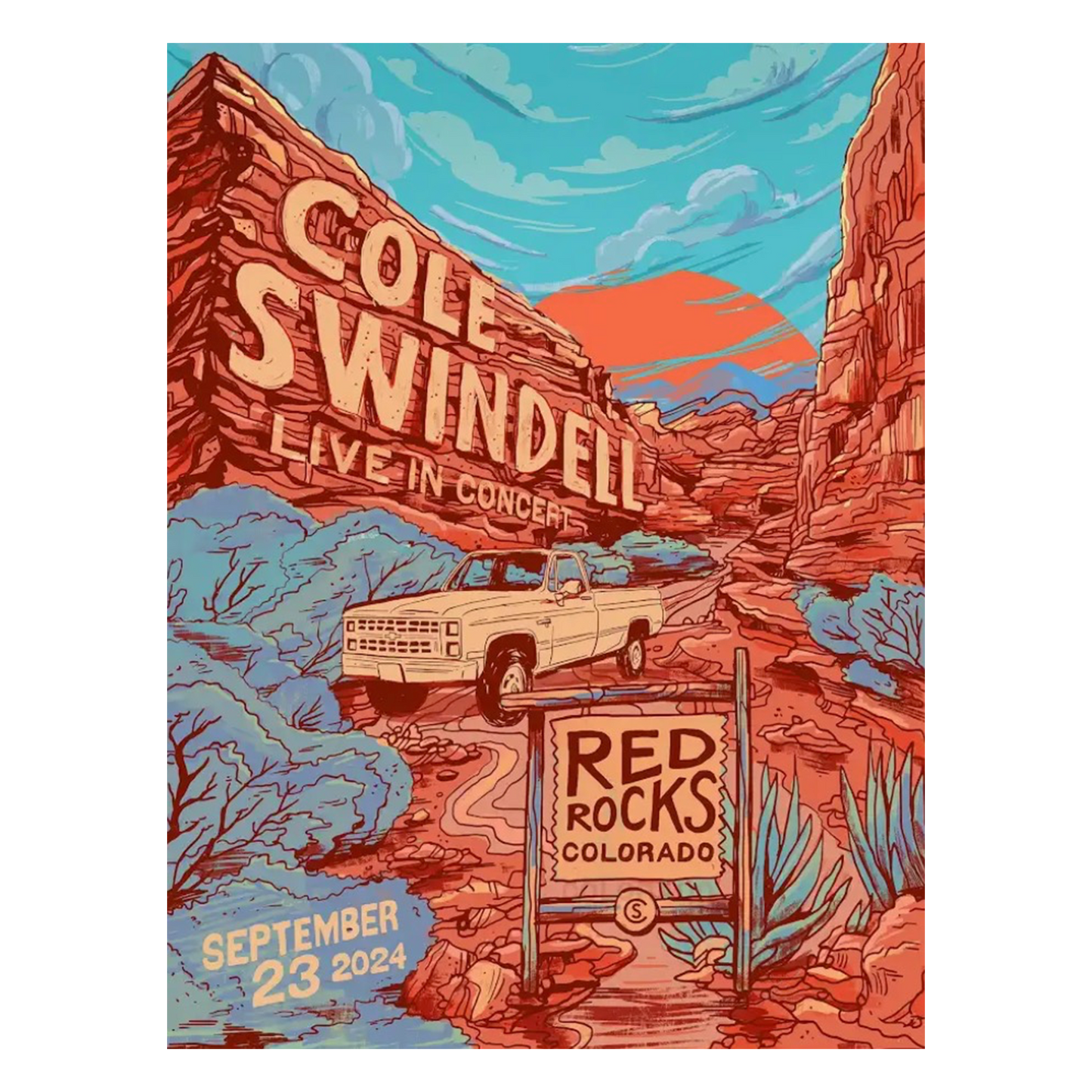 Red Rocks Poster