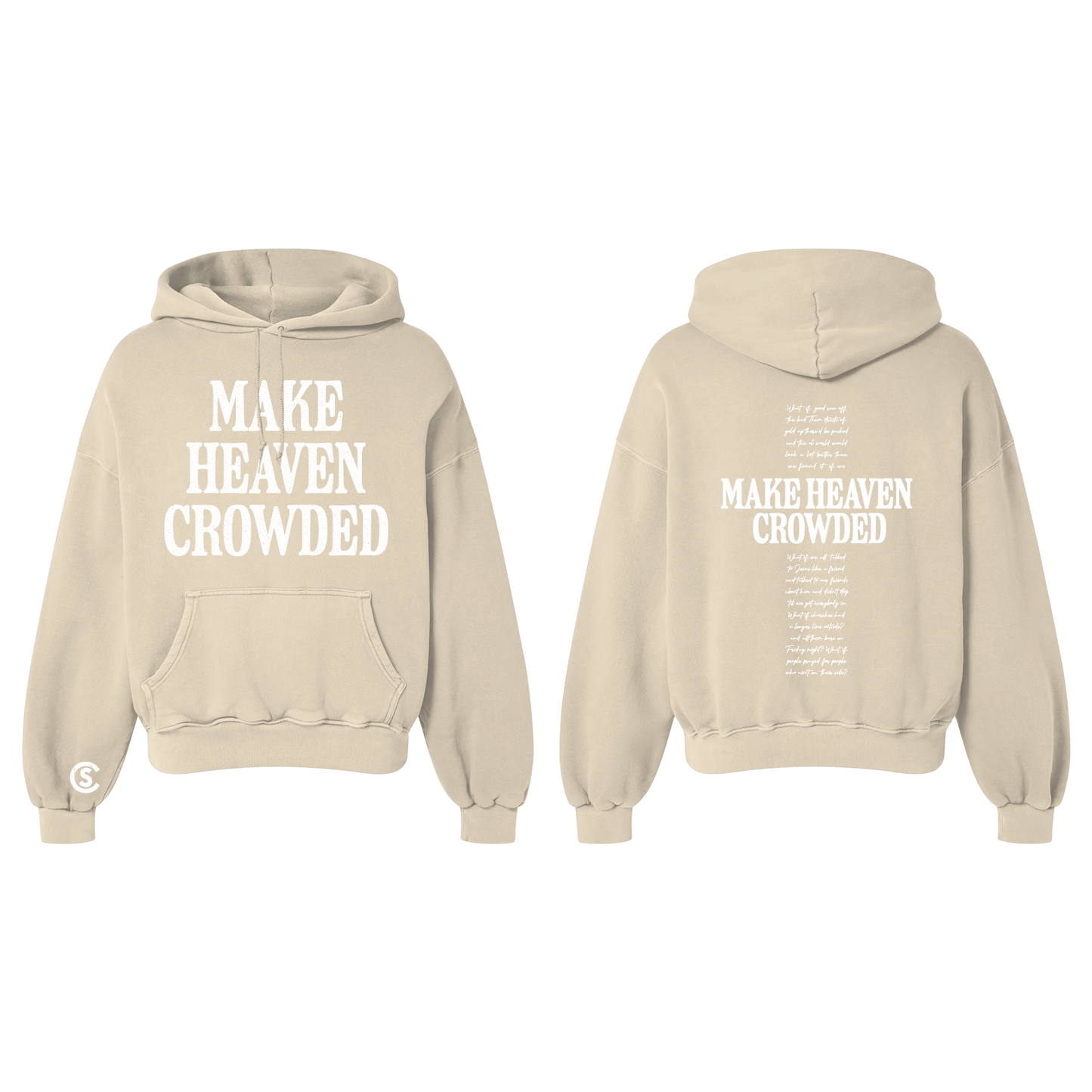 Tan Make Heaven Crowded Hoodie