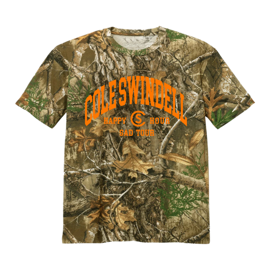 Camo Happy Hour Sad T-Shirt