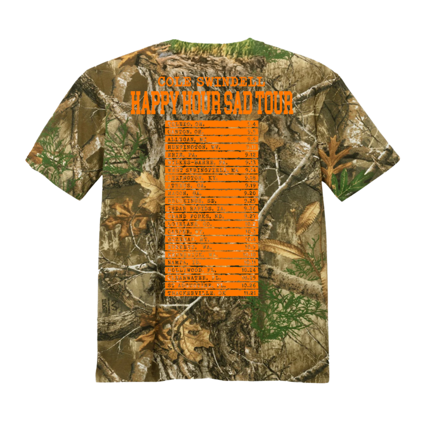 Camo Happy Hour Sad T-Shirt