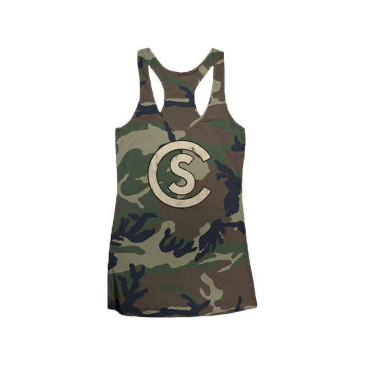 CS Camo Racerback Tank (women)